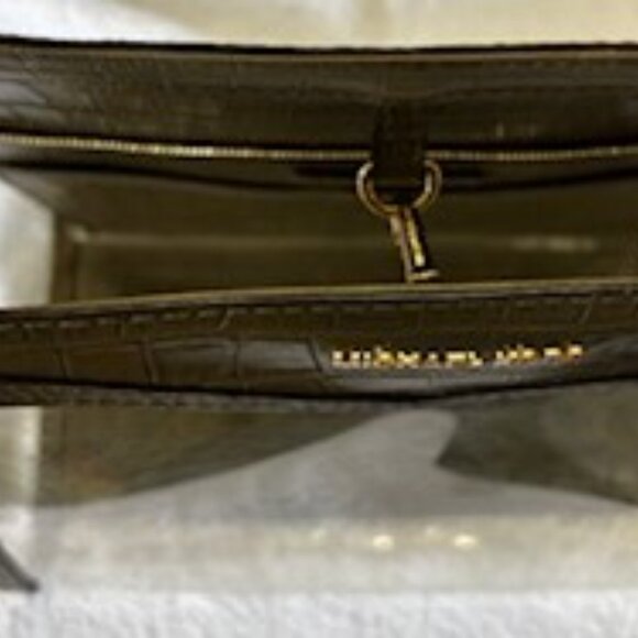 Michael Kors extra large clear and green croc embossed trim shopper NWT - Picture 3 of 8